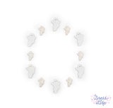 The Boo Crew White Halloween Ghost Embellishments