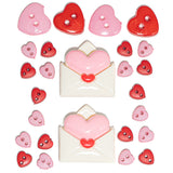 The Magic Of Love Red Pink Valentine's Day Themed Embellishments