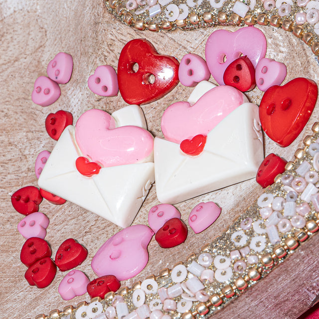 The Magic Of Love Red Pink Valentine's Day Themed Embellishments