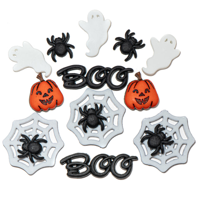 Things That Go Boo! Halloween Holiday Themed Embellishments
