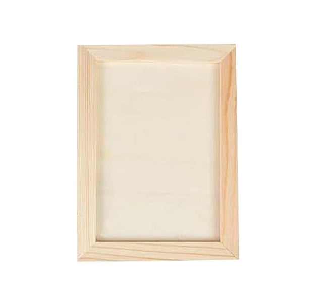 Wooden Rectangle Painting Frame for Clay & Crafts – 13.8x18.8cm