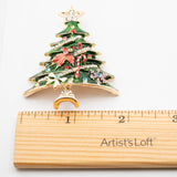 Tinsel & Twinkle Christmas Tree Brooch