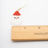 Seed Bead Santa Claus Dangle Earrings