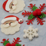 Santa’s Snowflake Craft Embellishment Mix