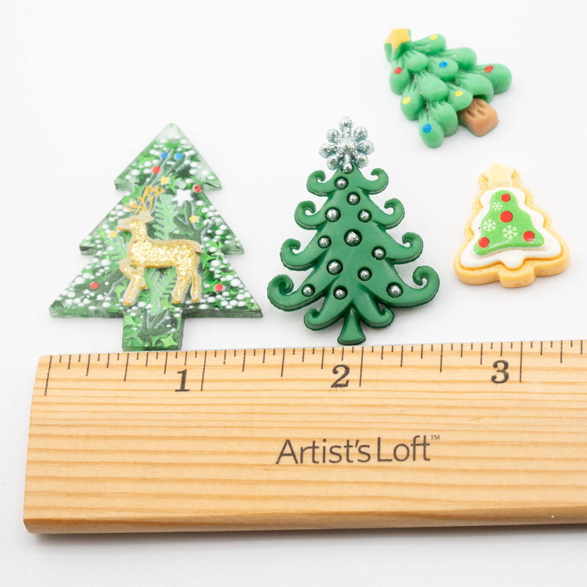 Christmas Tree Craft Embellishments – 14-Piece Mix