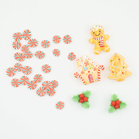 Fresh Baked Gingerbread Christmas Flatback Craft Embellishments