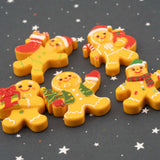 Gingerbread Man Resin Flatback Craft Embellishments