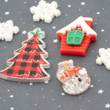 Cozy Christmas Flatback Craft Embellishments