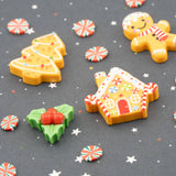 Fresh Baked Gingerbread Christmas Flatback Craft Embellishments