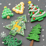 Christmas Tree Craft Embellishments – 14-Piece Mix