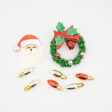 Santa’s Holiday Sparkle Craft Embellishment Mix