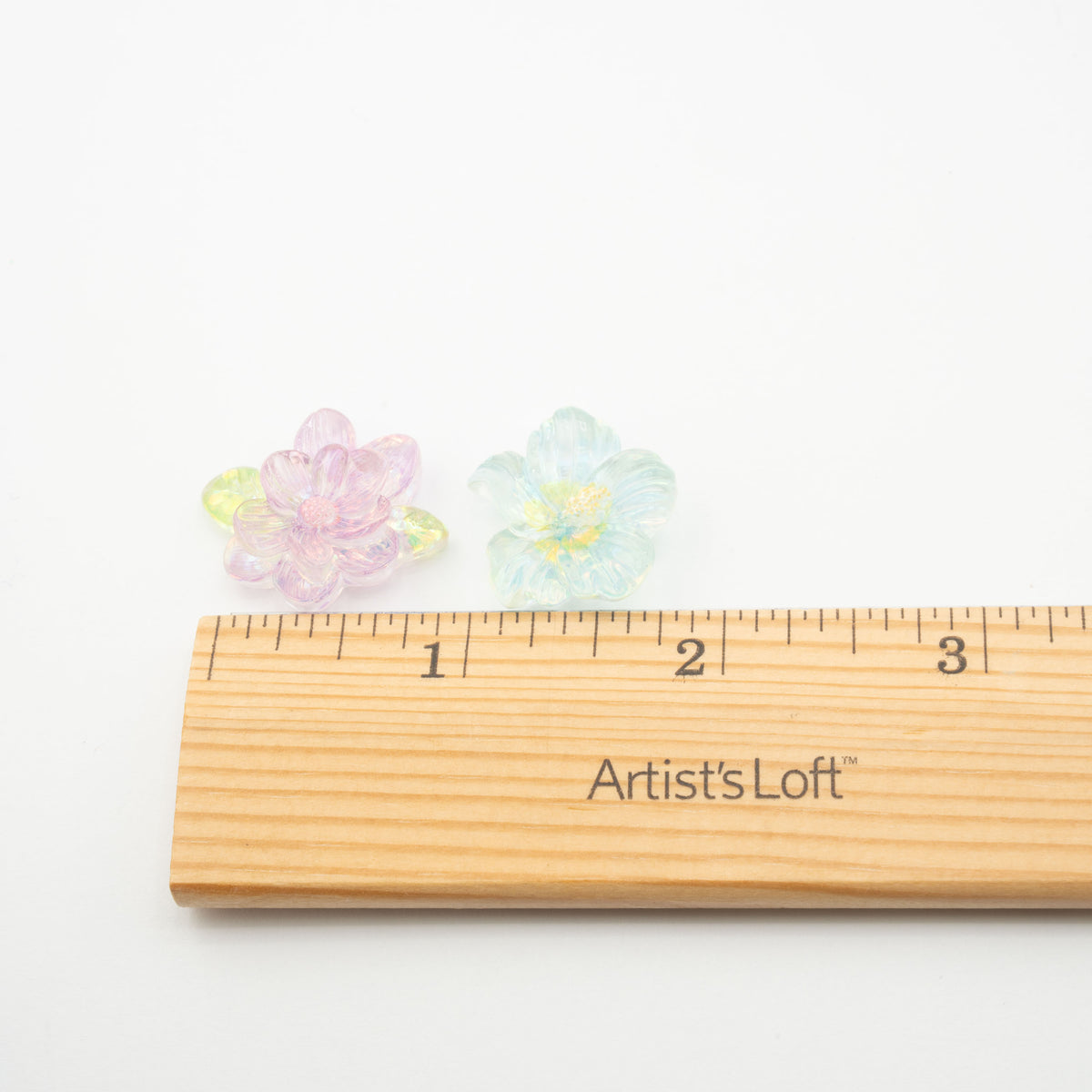 Pastel Glitter Flower Resin Flat Craft Embellishments