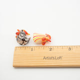3D Lampwork Rooster Glass – 2 Piece Set