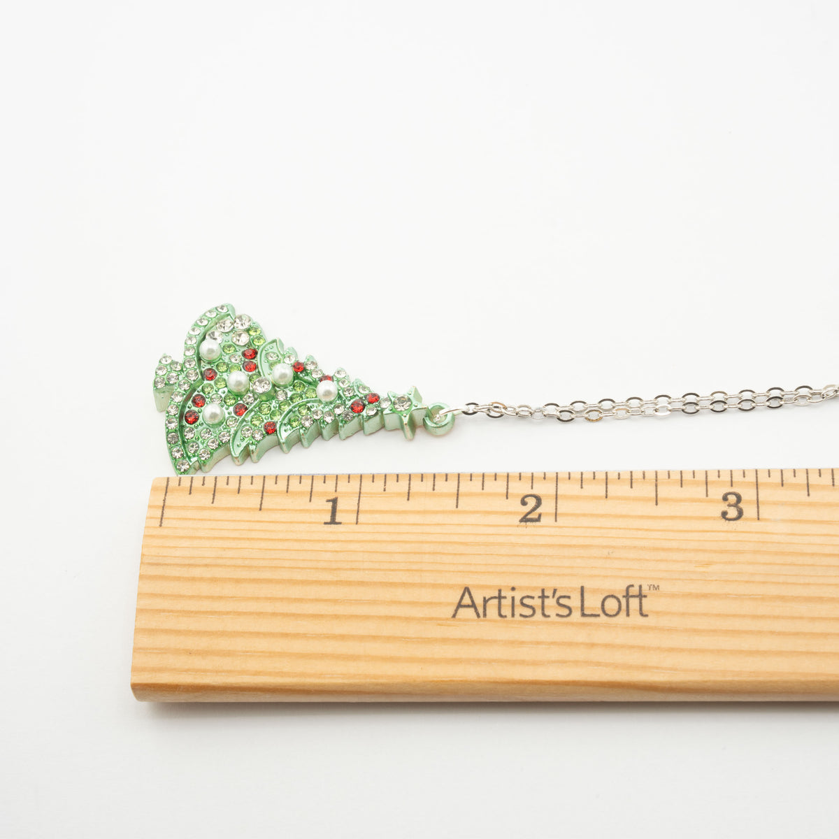 Sparkling Christmas Tree Pendant Necklace