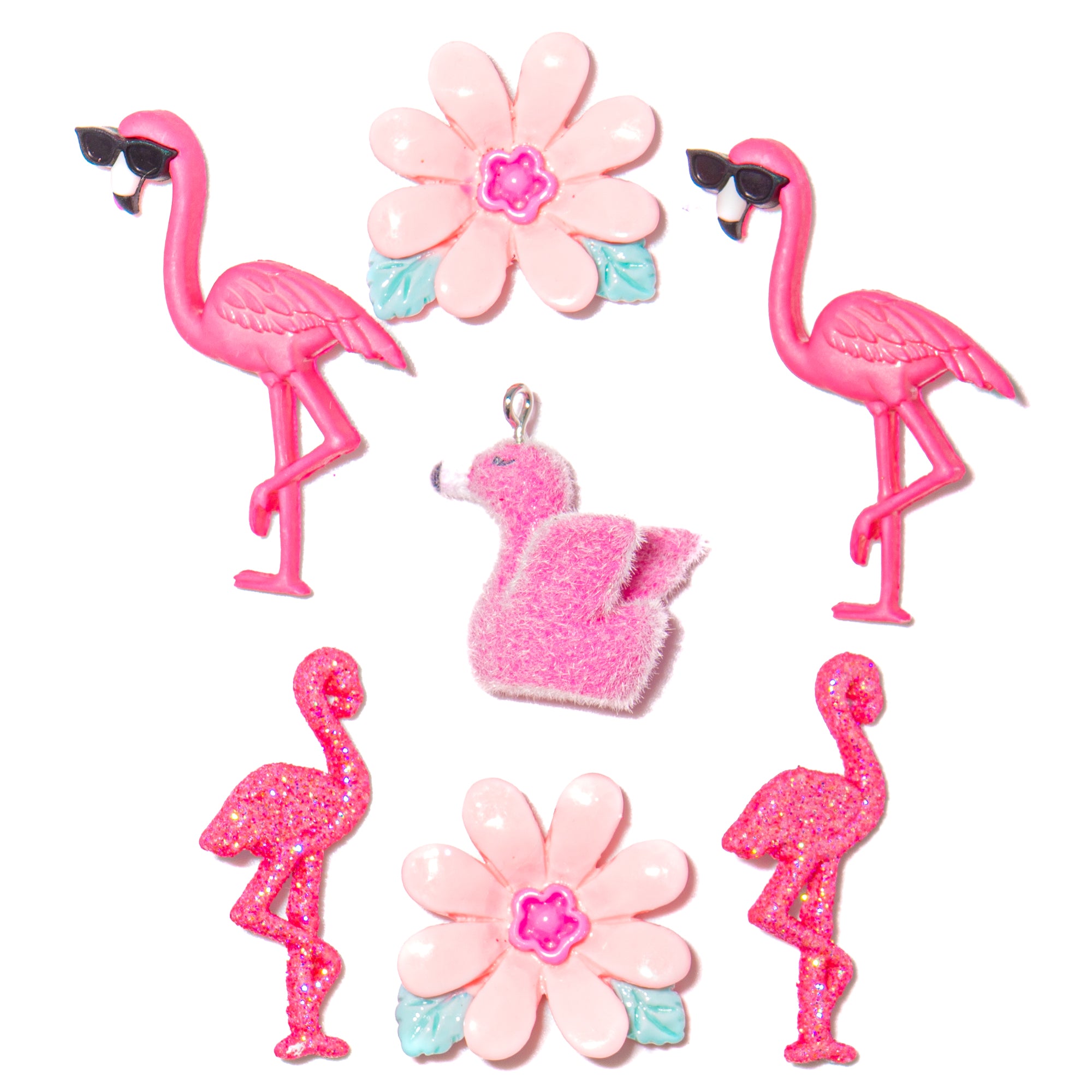 Pink Paradise Flamingo Embellishment Pack – Dress It Up