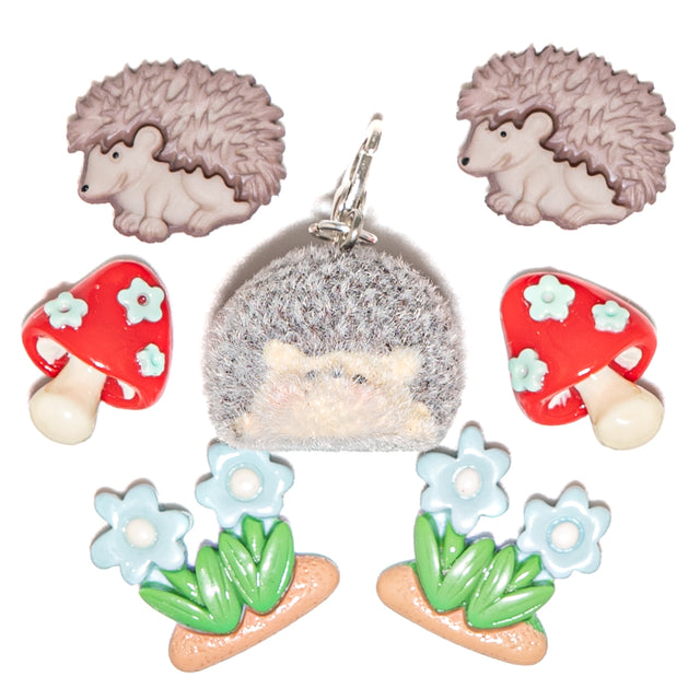 Mossy Meadow Hedgehog Embellishment Pack