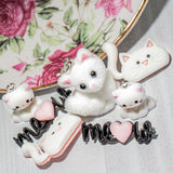 Snowpurr Sweethearts White Cat Embellishment Pack