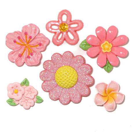 Georgia Peach Florals Craft Embellishments
