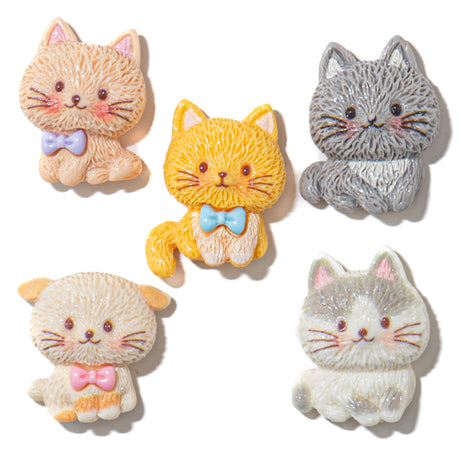 Cozy Cats Resin Flat-Back Embellishment Pack
