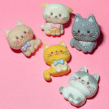 Cozy Cats Resin Flat-Back Embellishment Pack