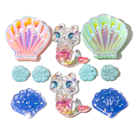 Mer Kitty Craft Resin Embellishments
