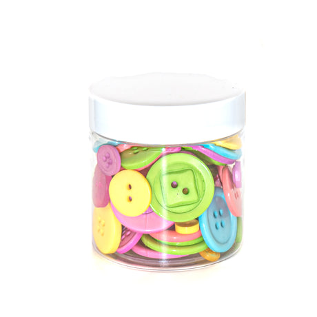 Spring Sprinkle Sewing Button Mini Jar 100 Pieces