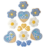 Sunny Sky Plaid & Daisy Embellishment Mix