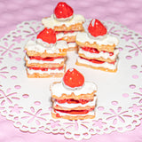 Strawberry Birthday Cake Cabochon