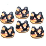 Tortoiseshell Cat Printed 2-Hole Buttons