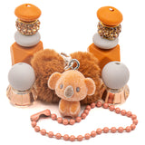 Bite-Sized Silicone Bead Mix in Koala Cuddles