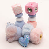 Bite-Sized Silicone Bead Mix in Hippo Hugs
