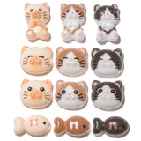 Tiny Cat Faces Resin Craft Embellishments