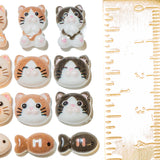 Tiny Cat Faces Resin Craft Embellishments