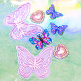 Elegant Purple Butterfly Embellishment Mix