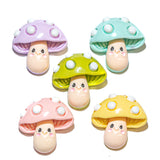 Pastel Mushrooms Resin Craft Embellishments