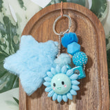 Silly Flower Keychain Kit in Blue