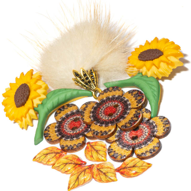 Autumn Sunflower Embellishment Pack