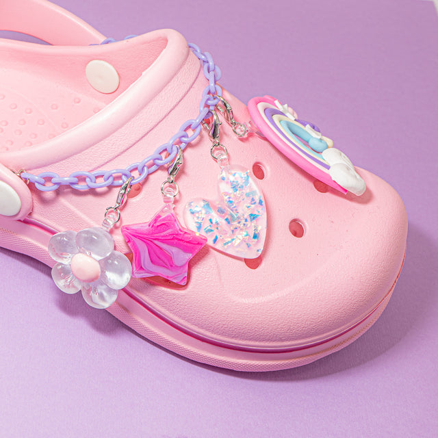 40pcs Rainbow Silicone Acrylic Beads – Perfect for DIY Pencil & Drink Charms