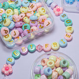 200pcs Pastel Rainbow Acrylic Beads – For DIY Bracelets, Keychains & Shoe Charms