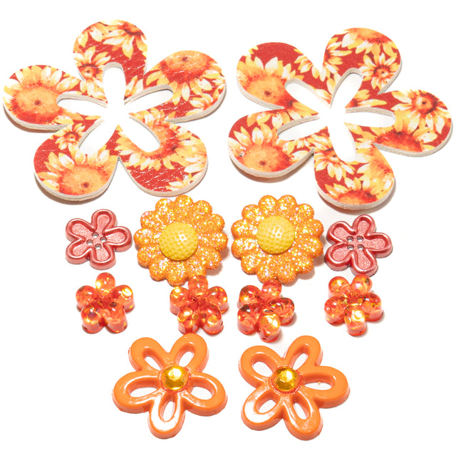 Fall Florals Craft Embellishment Pack