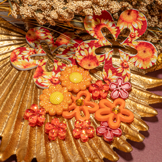 Fall Florals Craft Embellishment Pack