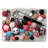 40pcs Halloween Silicone Acrylic Beads – Perfect for DIY Pencil & Drink Charms