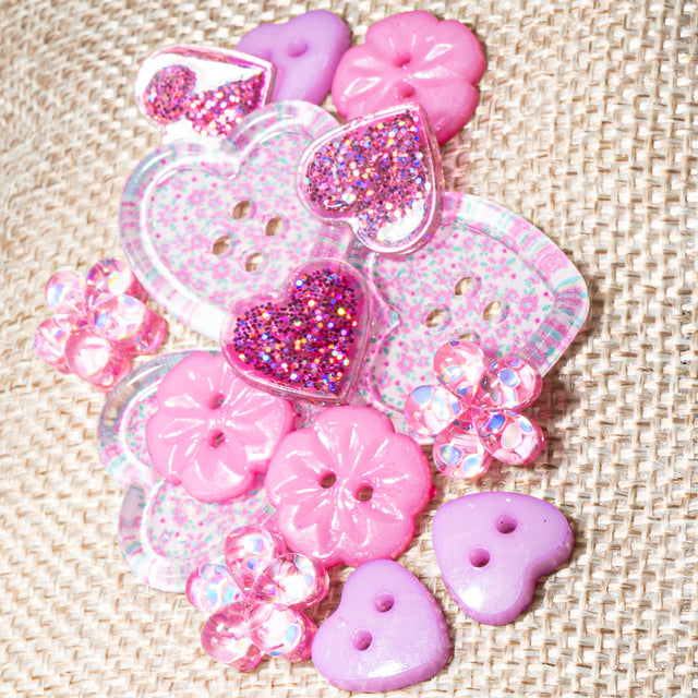 Rosy Glow Craft Embellishment Mix