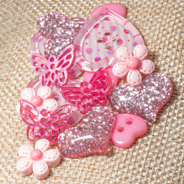 Strawberry Picnic Craft Embellishment Mix