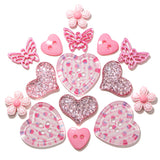 Strawberry Picnic Craft Embellishment Mix