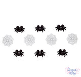 Welcome To Our Web Halloween Themed Spider Embellishments