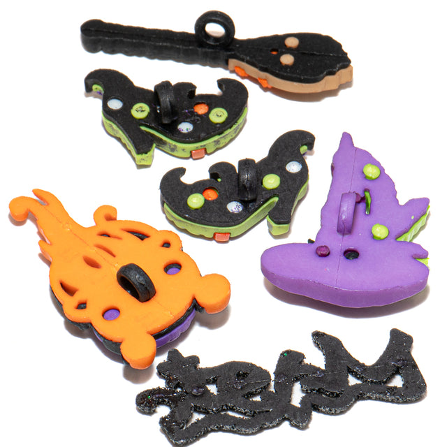Witches Spell Halloween Themed Embellishments