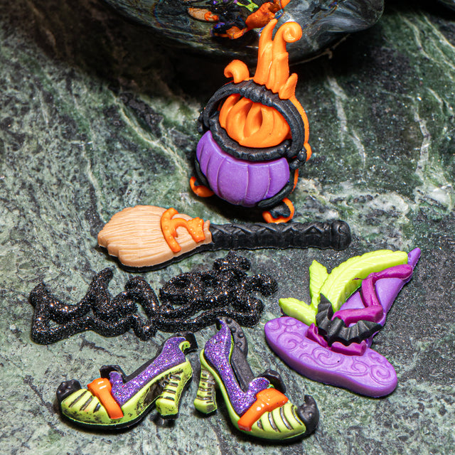 Witches Spell Halloween Themed Embellishments