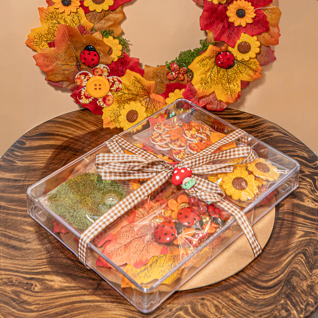 Autumn Harvest Wreath Craft Kit 50+ Pieces