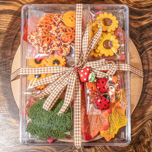 Autumn Harvest Wreath Craft Kit 50+ Pieces